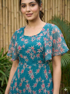 New Fancy Flary Printed Gown