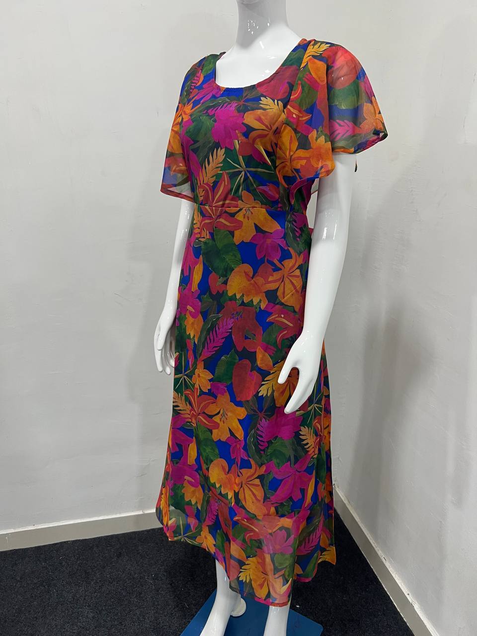 New Fancy Flary Printed Gown