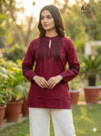New Trendy Top Collection with Embriodery work