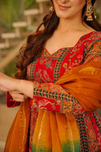 Exclusive Party Wear Chinon Silk Gown