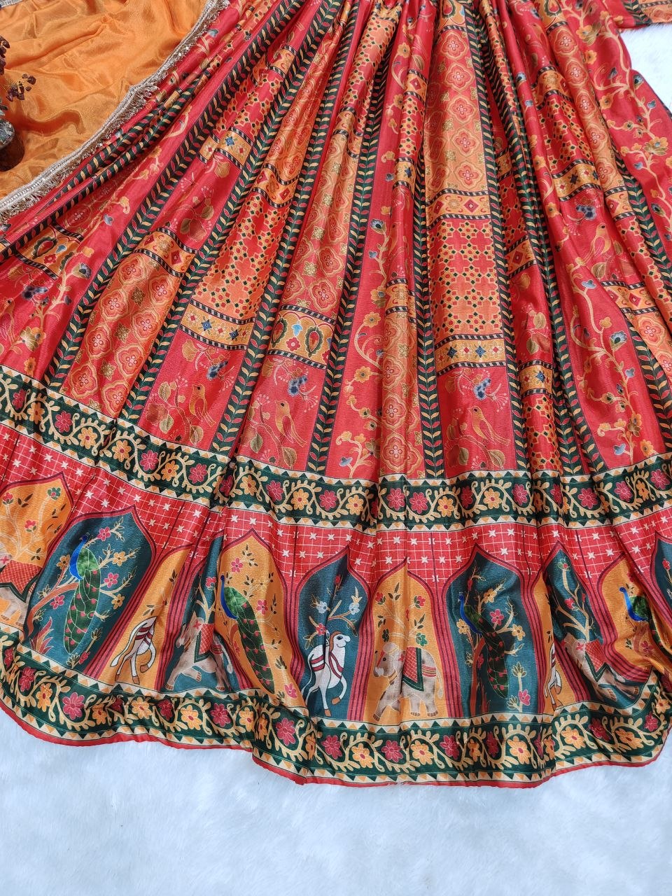 Exclusive Party Wear Chinon Silk Gown
