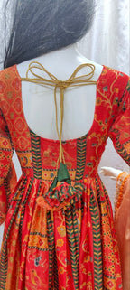 Exclusive Party Wear Chinon Silk Gown