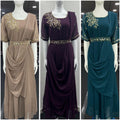 Designer Draped Gown with Dupatta and Belt