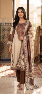 Premium Maslin Silk Three Piece Suit