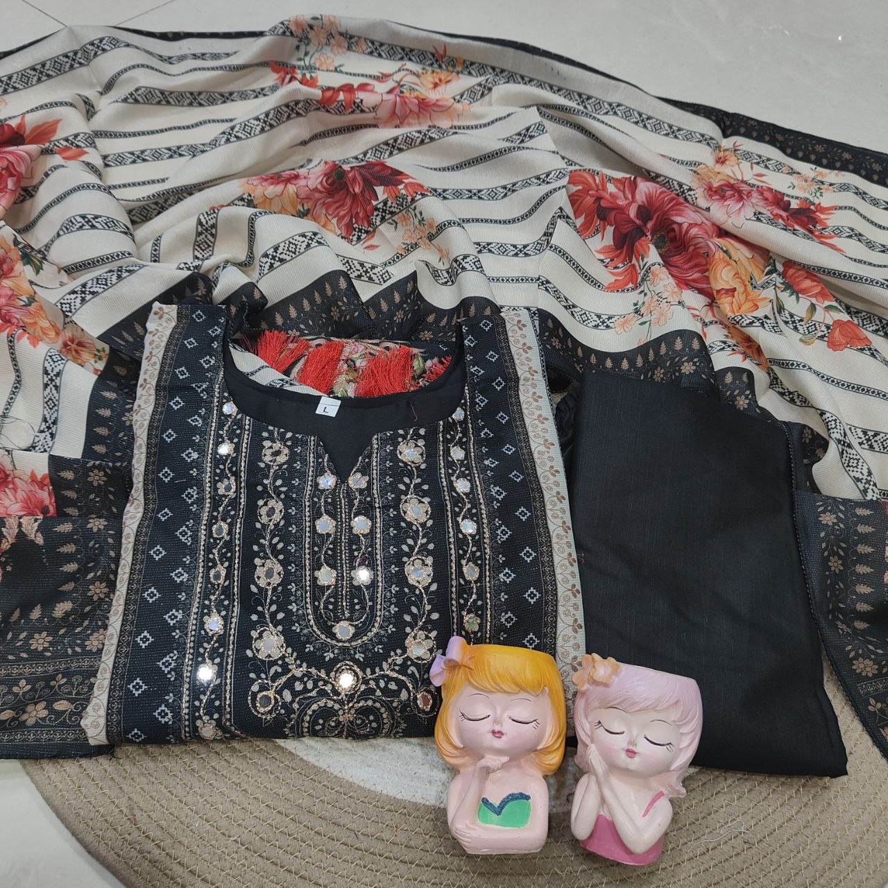 New Shimmer Silk Three Piece Suit