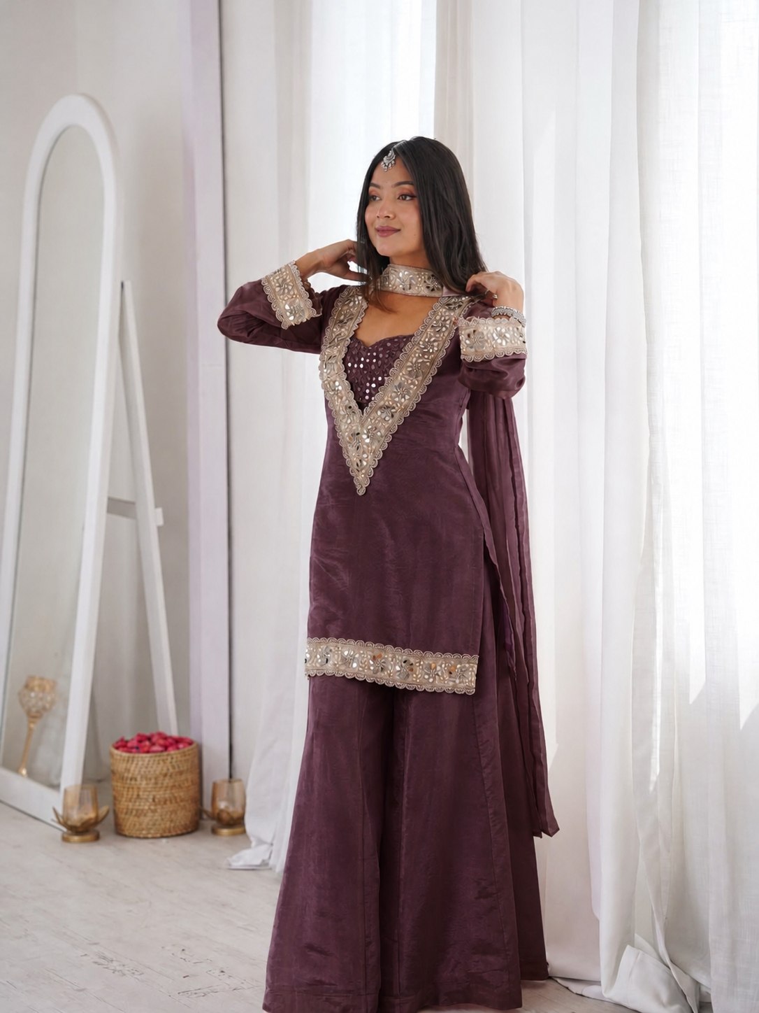Premium Wedding Wear Sharara Suit