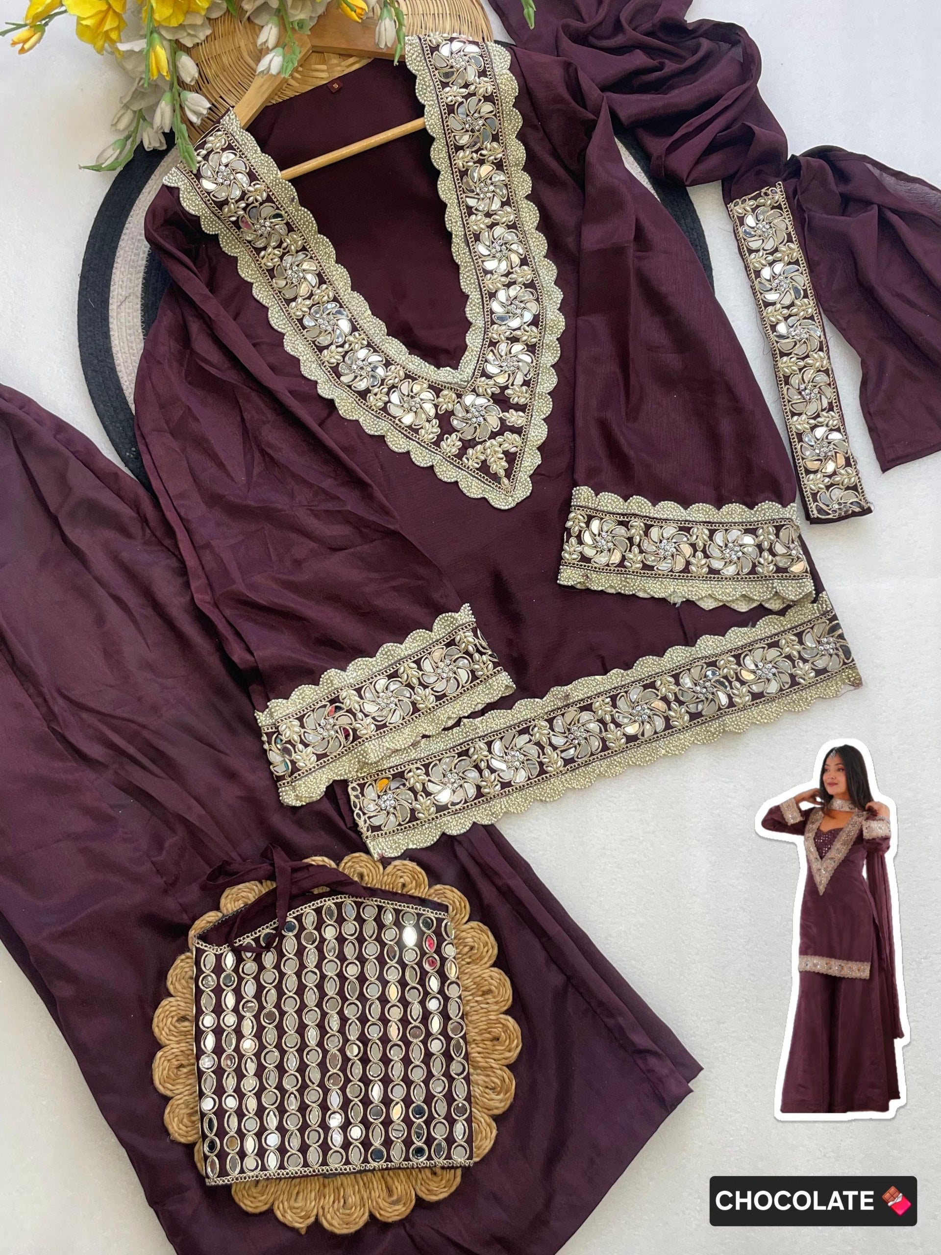Premium Wedding Wear Sharara Suit