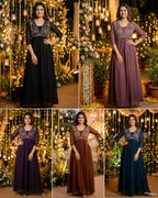 New Party Wear Gown Collection with Handwork