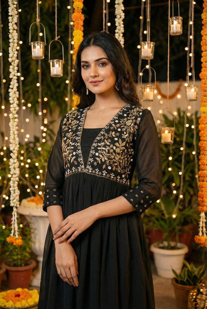 New Party Wear Gown Collection with Handwork