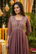 New Party Wear Gown Collection with Handwork
