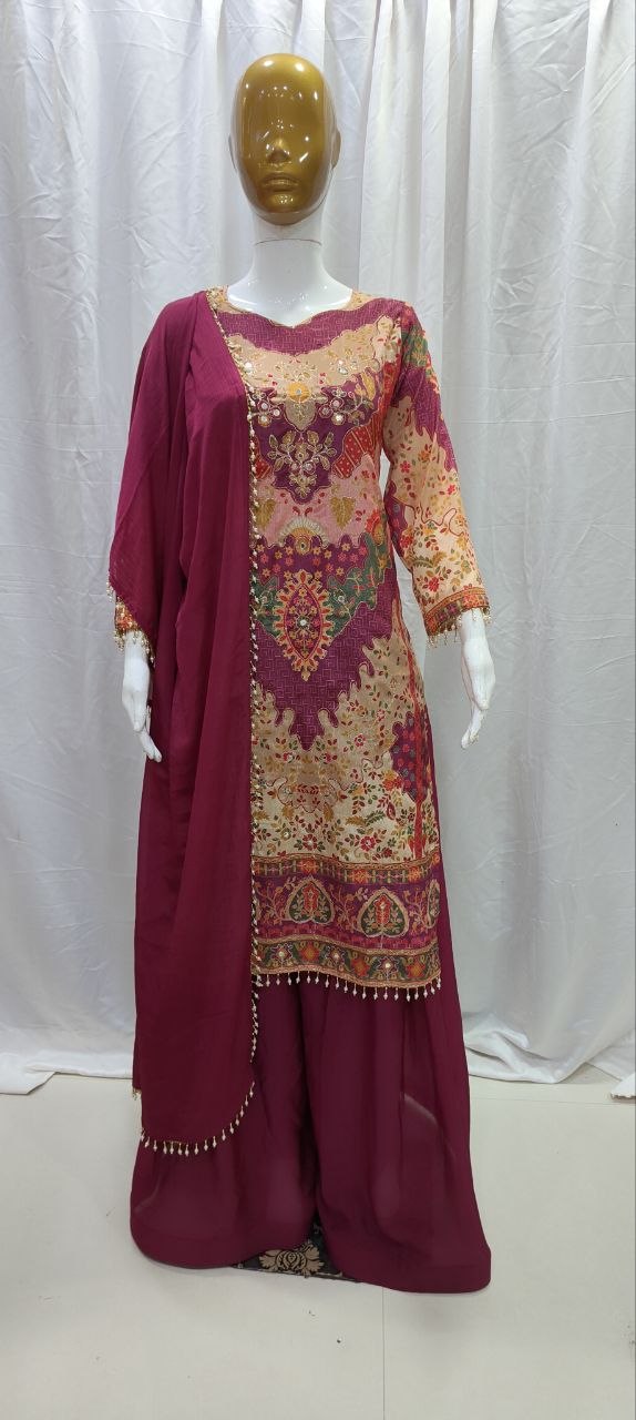 Exclusive Party Wear Sharara Suit