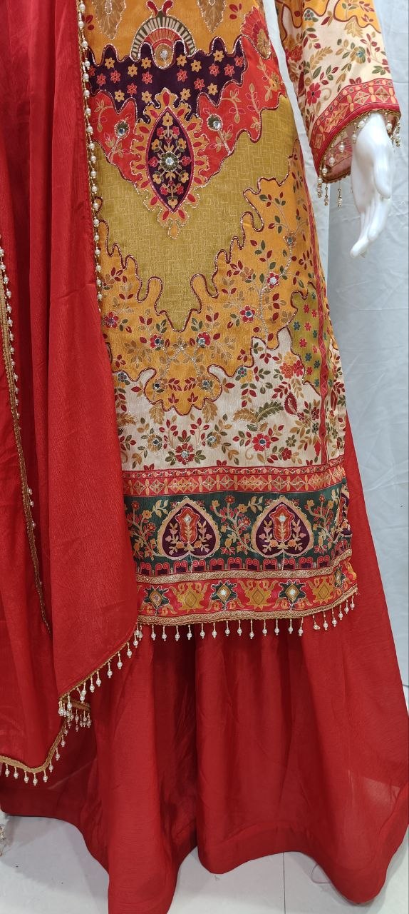Exclusive Party Wear Sharara Suit