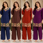 Party Wear Rayon Embriodery Work Co-ord Set Collection