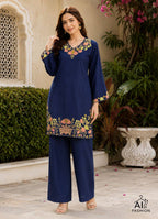 Party Wear Rayon Embriodery Work Co-ord Set Collection