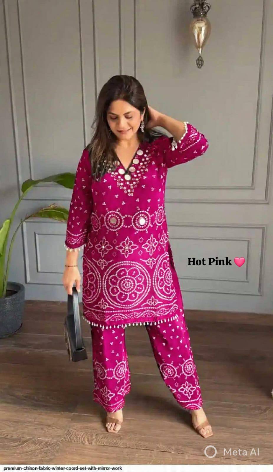 Exclusive Party Wear Bandhani Co-ord set Collection