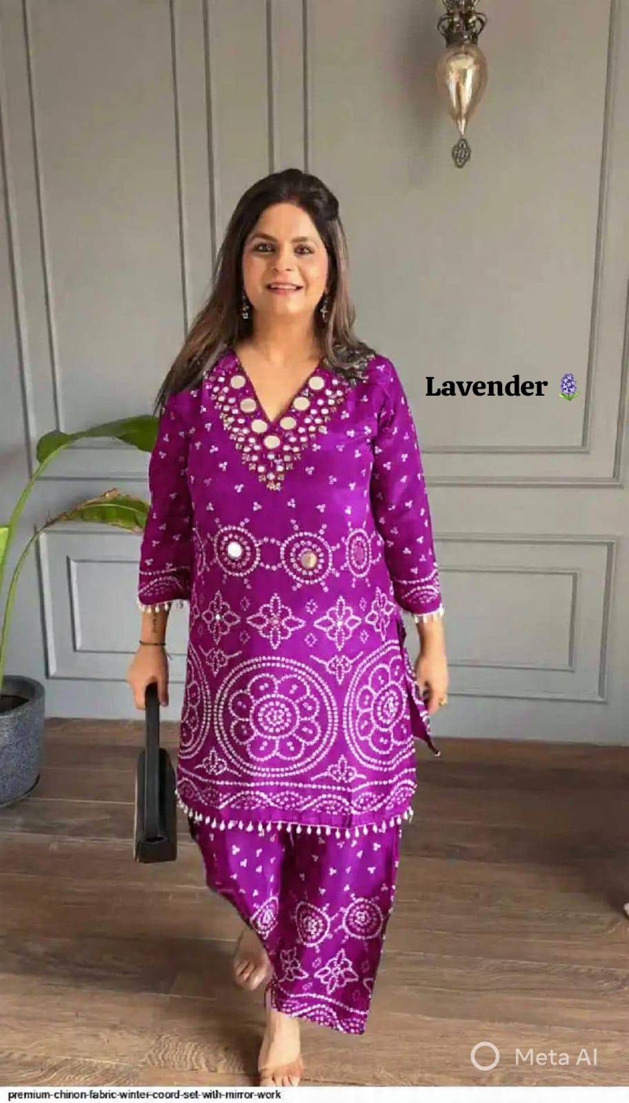Exclusive Party Wear Bandhani Co-ord set Collection