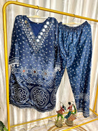 Exclusive Bandhani Chinon Silk Co-ord set Collection