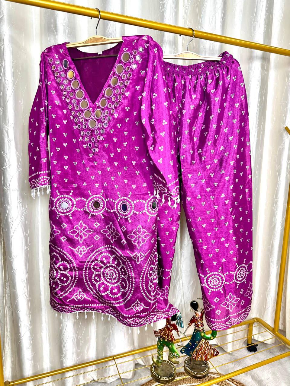 Exclusive Party Wear Bandhani Co-ord set Collection