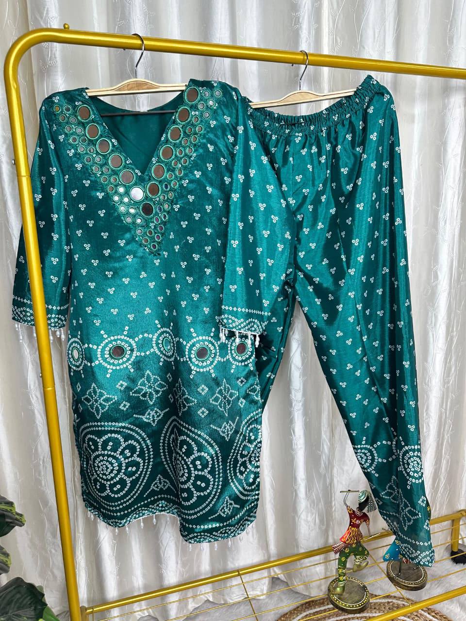 Exclusive Party Wear Bandhani Co-ord set Collection