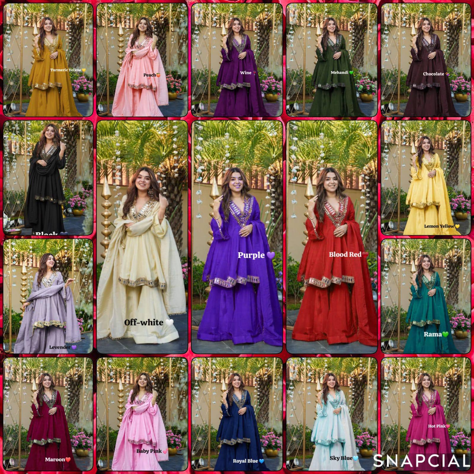 Women's Trendy Anarkali Garara Set