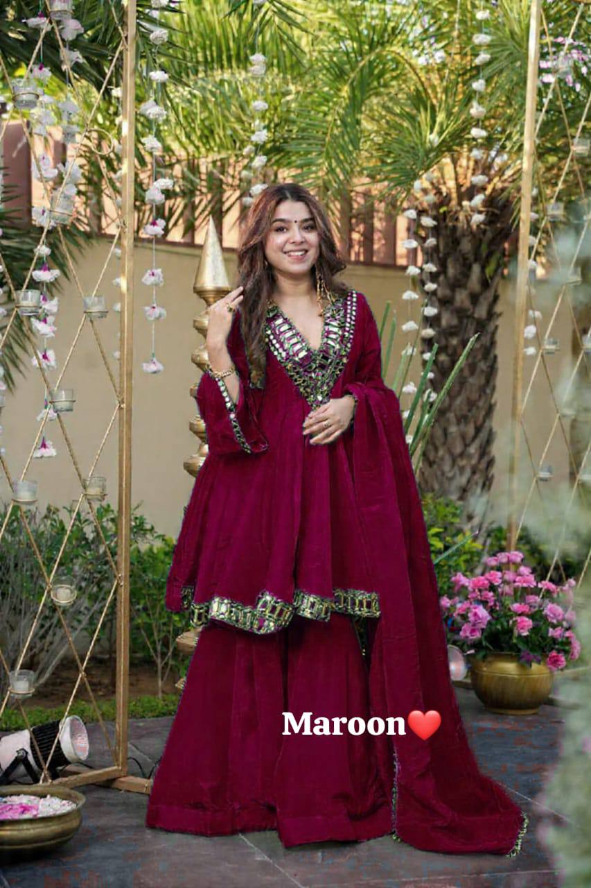 Women's Trendy Anarkali Garara Set