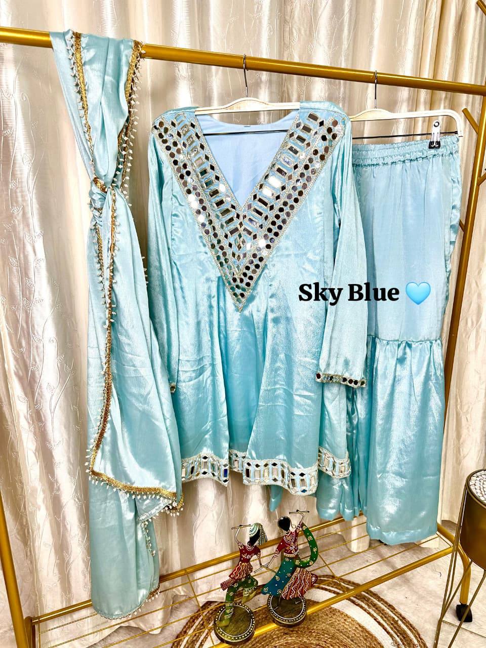 Women's Trendy Anarkali Garara Set
