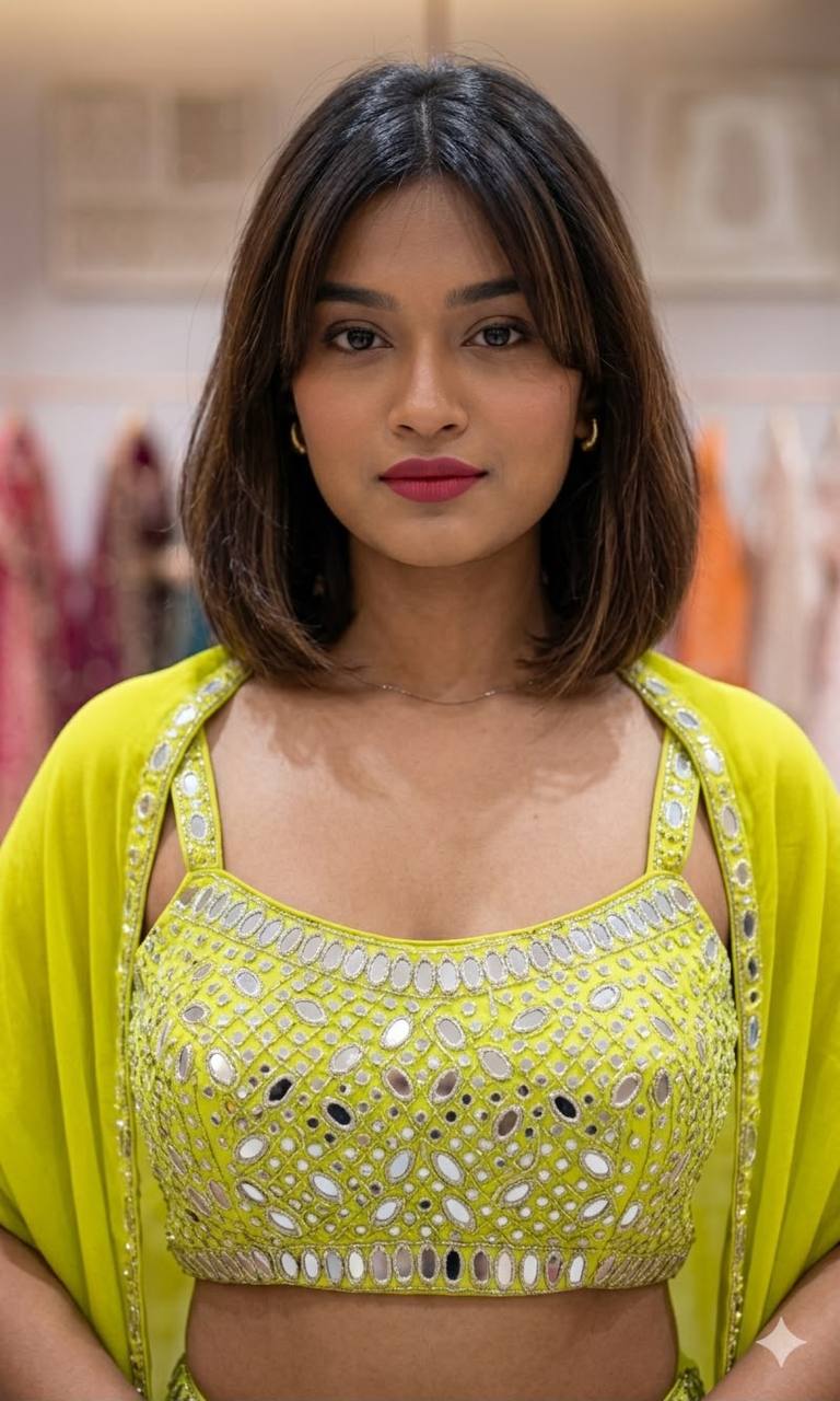 Premium  Party Wear Indowestern Skirt Top with Shrug
