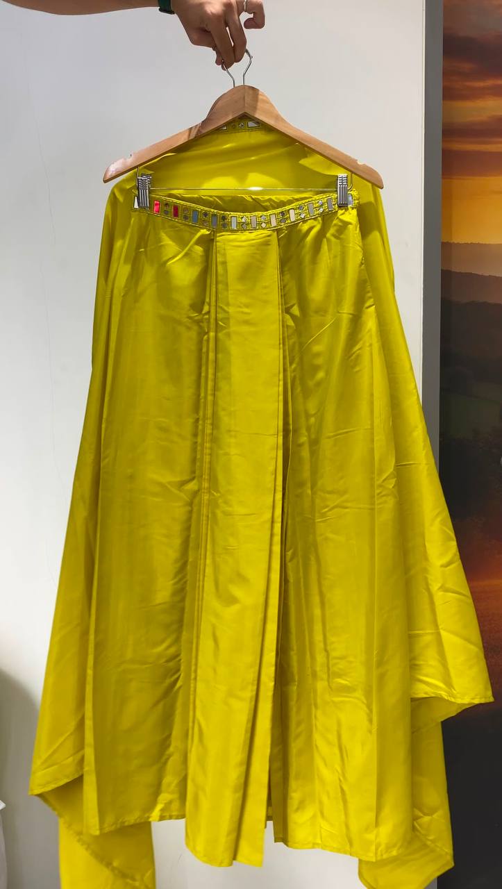 Premium  Party Wear Indowestern Skirt Top with Shrug