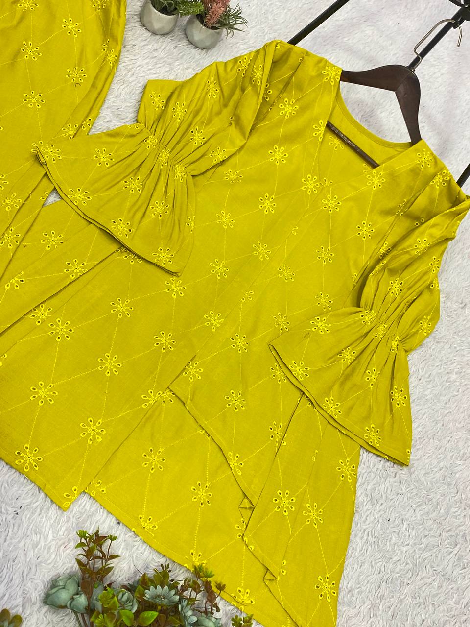 New Party Wear Designer Cotton Co-ord Set