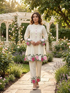 New Designer Roman Silk Co-ord Set