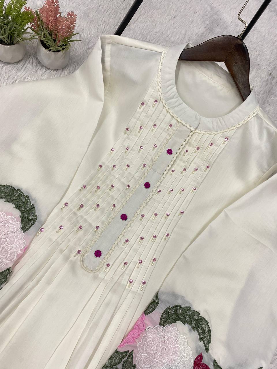 New Designer Roman Silk Co-ord Set