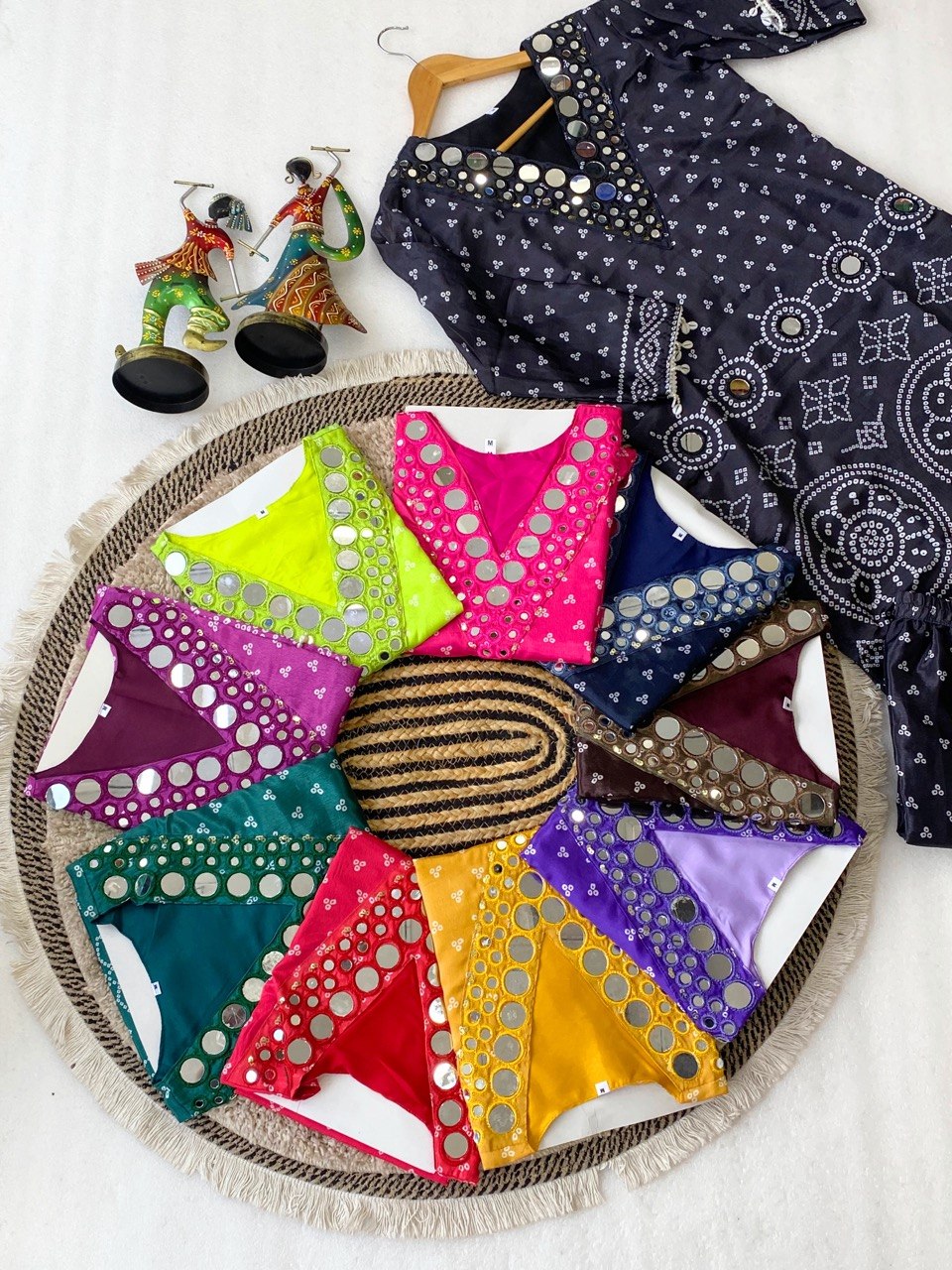 Exclusive Bandhani Chinon Silk Co-ord set Collection