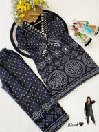 Exclusive Bandhani Chinon Silk Co-ord set Collection
