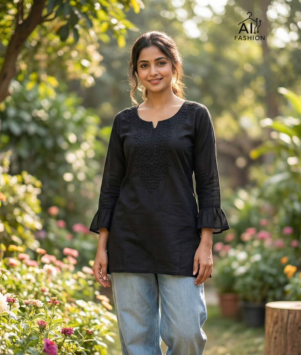 Classic Chickankari Work Top Collection