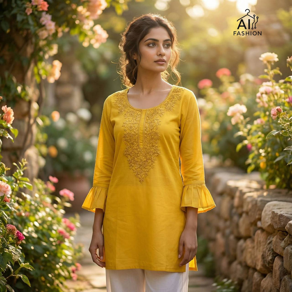 Classic Chickankari Work Top Collection