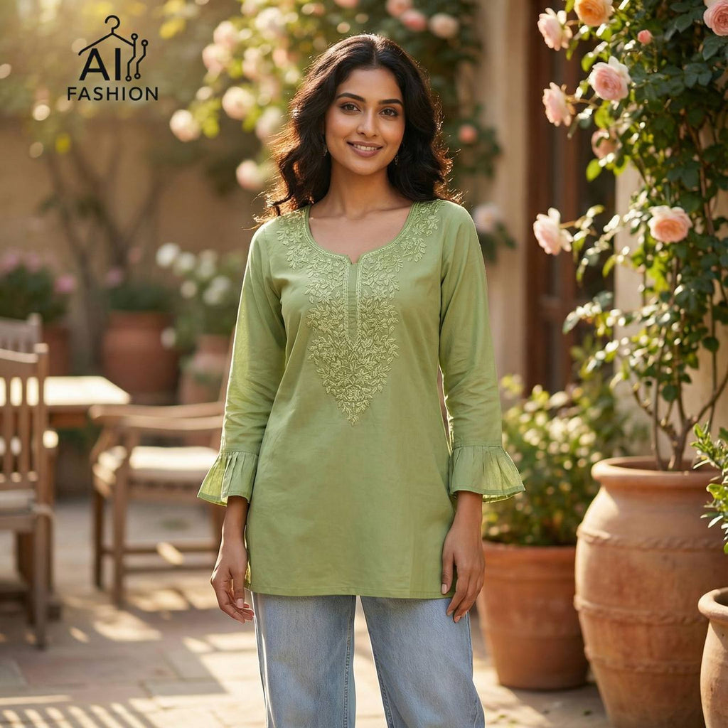 Classic Chickankari Work Top Collection