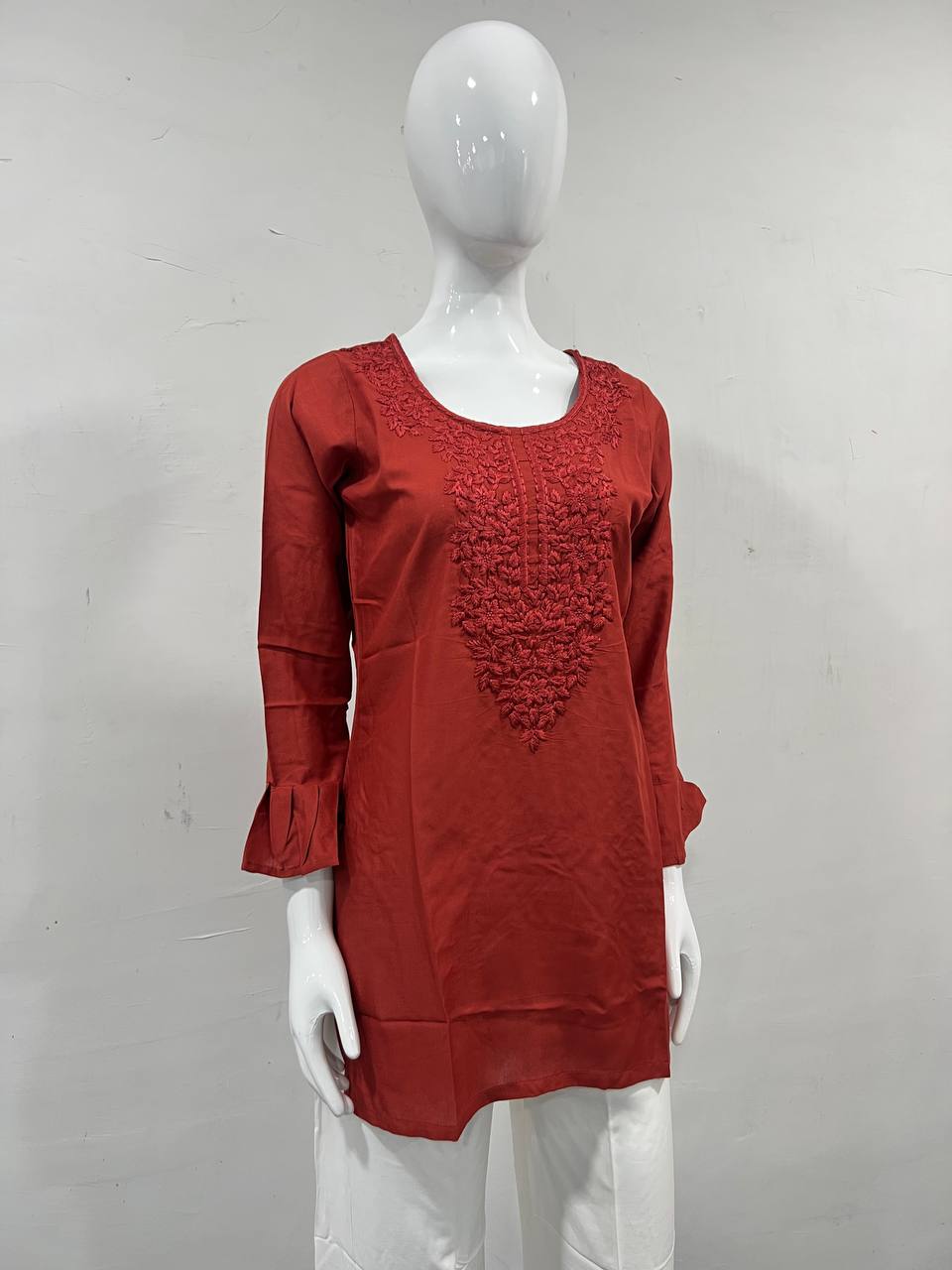 Classic Chickankari Work Top Collection