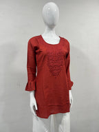 Classic Chickankari Work Top Collection