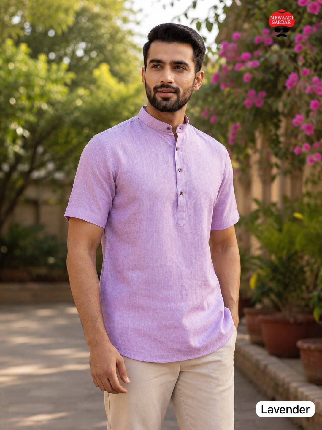 Casual Khadi Linen Half Sleeve Shirt