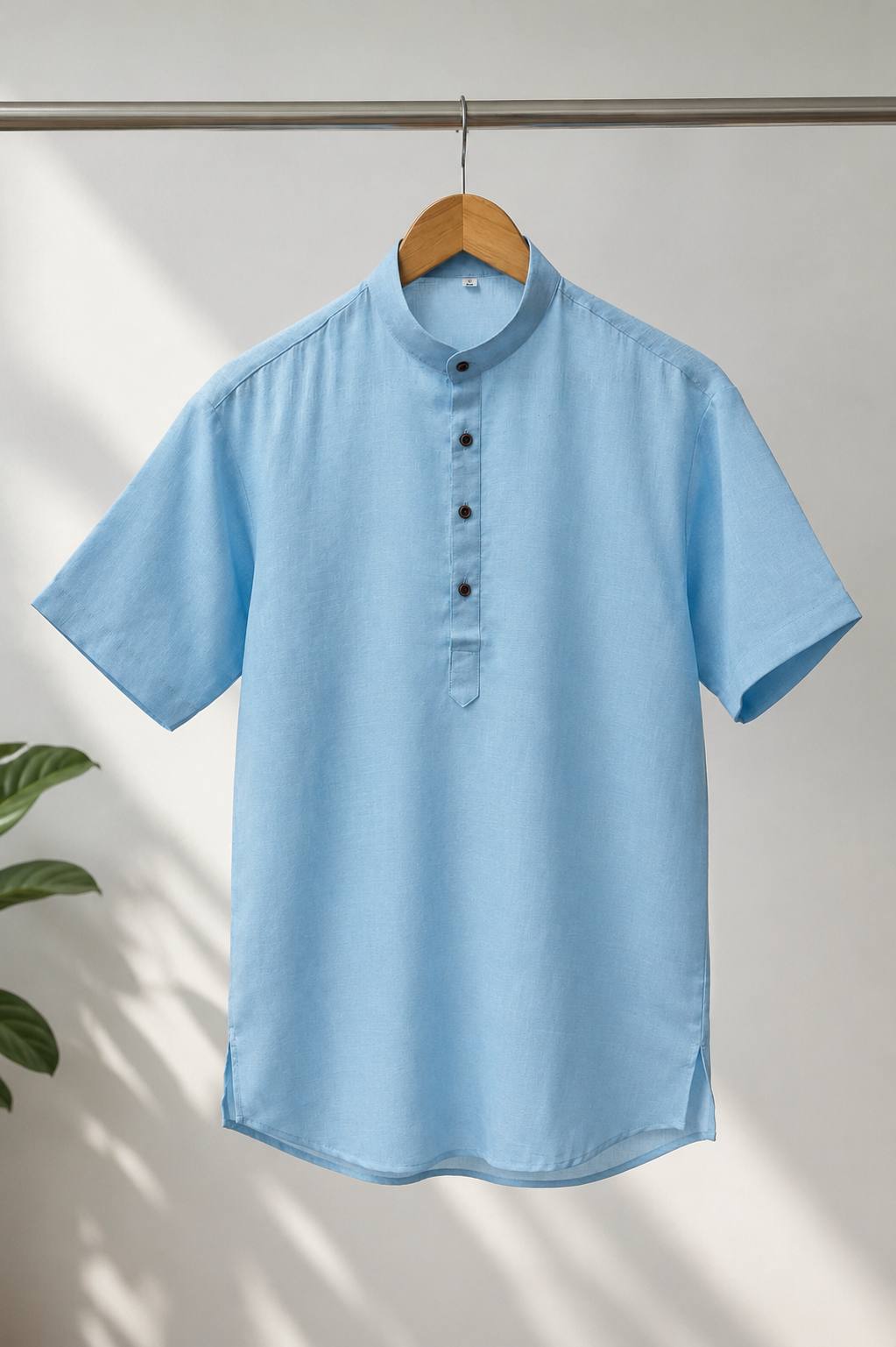 Casual Khadi Linen Half Sleeve Shirt