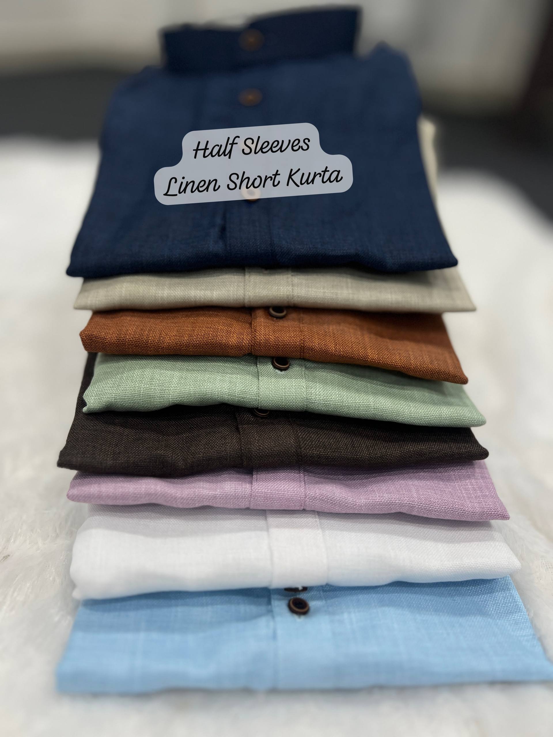 Casual Khadi Linen Half Sleeve Shirt