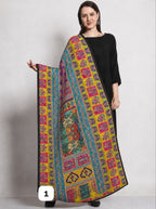 Premium Chinon Silk  Printed Ethnic Dupatta