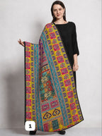 Premium Chinon Silk  Printed Ethnic Dupatta
