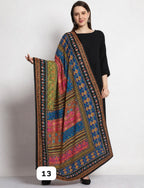 Premium Chinon Silk  Printed Ethnic Dupatta
