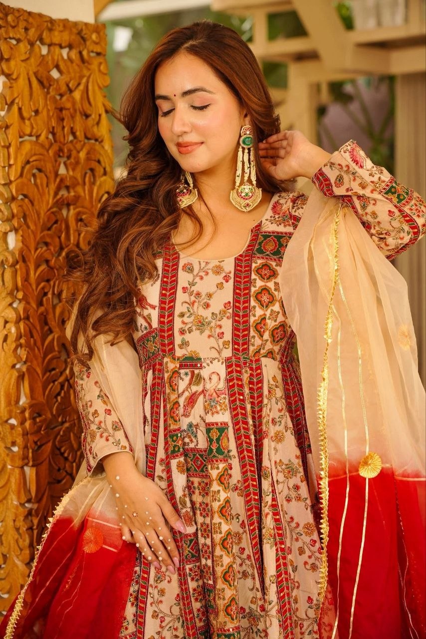 Exclusive Party Wear Silk Gown