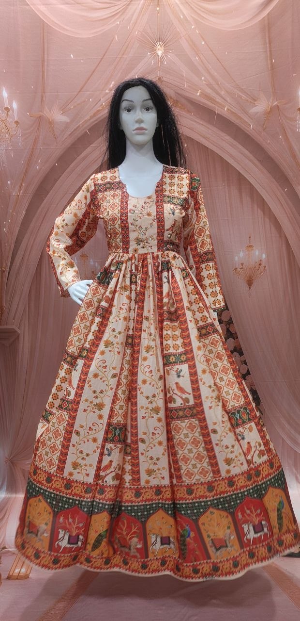 Exclusive Party Wear Silk Gown