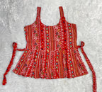 Bandhej Short Rayon Printed Top