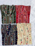 Bandhej Short Rayon Printed Top