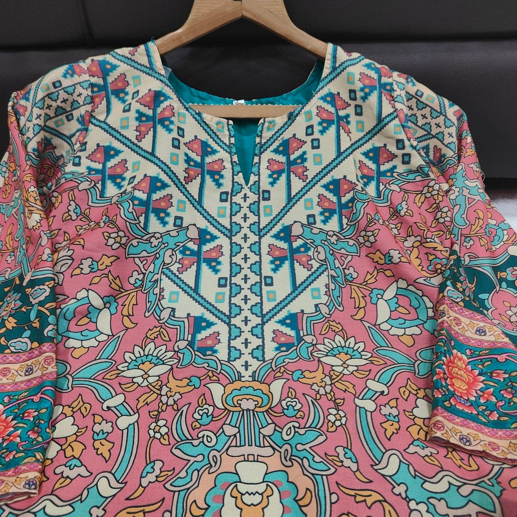 New Plus Size Maslin SIlk Co-ord Set