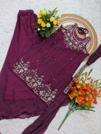 Premium Party Wear Sharara Silk Suit Set